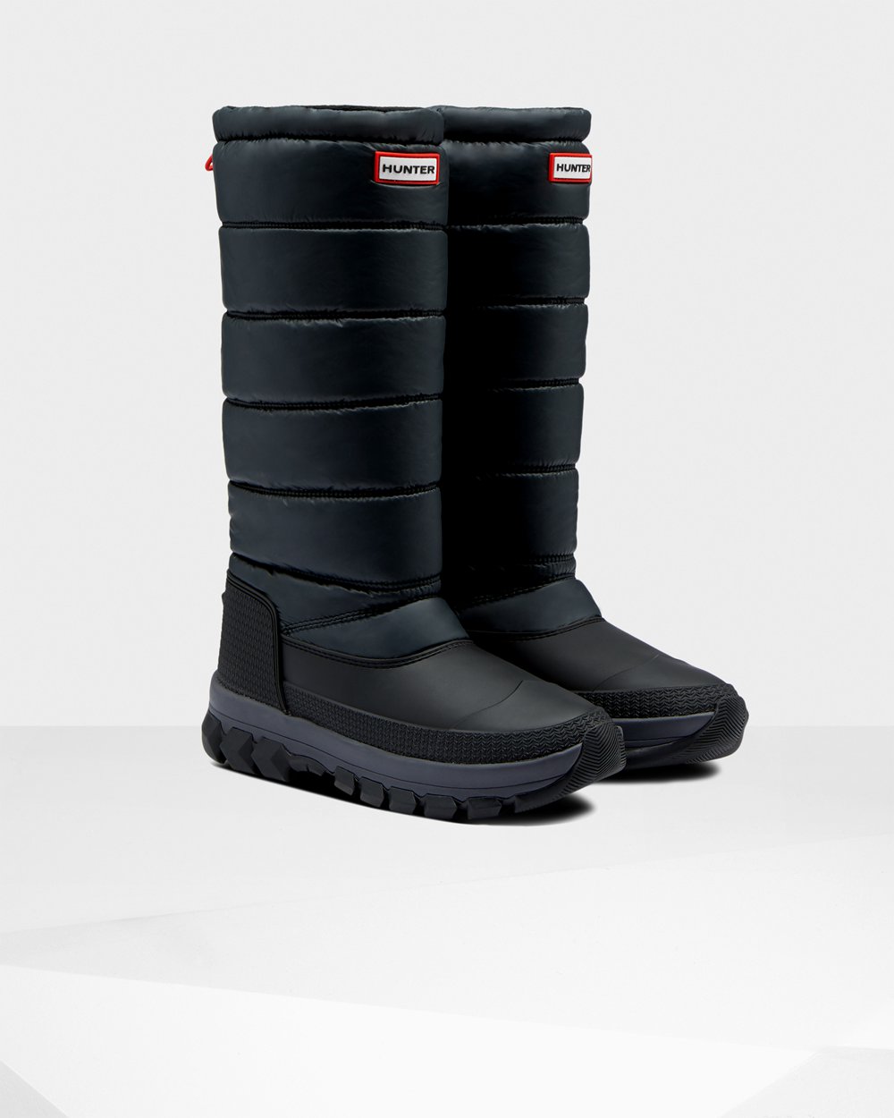 Botas de Nieve Hunter Mujer - Original Insulated Tall - Negros - MRQCWXF-67